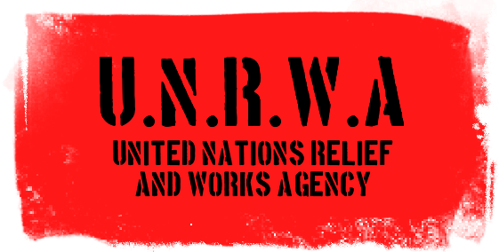 UNRWA: United Nations Relief and Works Agency charity donation button