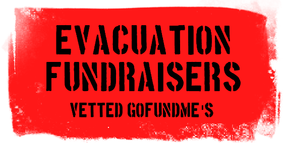 Evacuation Fundraisers button